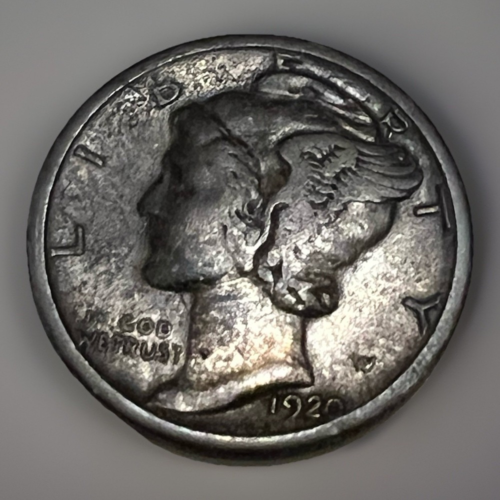 1920-S MERCURY HEAD SILVER DIME VF